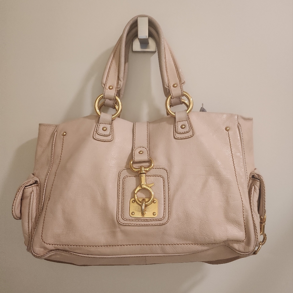 Marc Jacobs pale pink blush colored  Leather Handbag